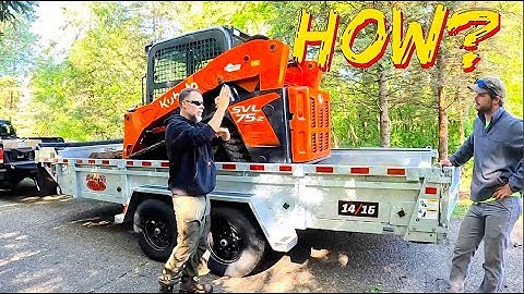 Loading a skiddy on a trailer without ramps