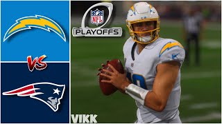Chargers vs Patriots Wild Card Playoff Full Game Simulation | Madden 26