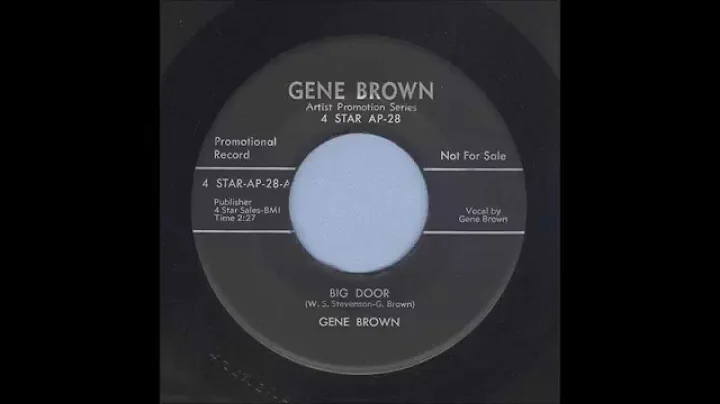 Gene Brown - Big Door - Rockabilly 45
