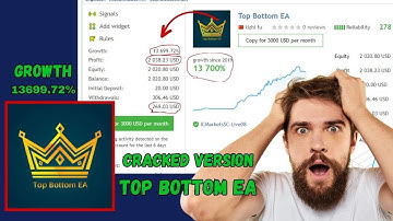 "Top Bottom EA MT4 | Mql5 EA | Crack Version high profitable EA "