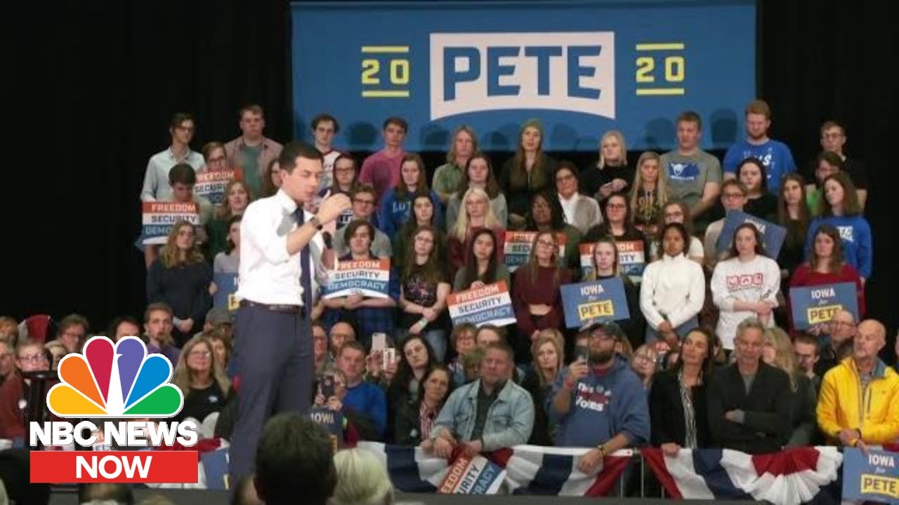 On The Bus With Pete Buttigieg As He Rallies Iowa Support | NBC News Now