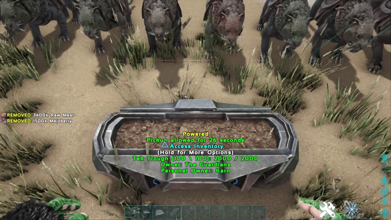 ARK Survival Evolved feeding sabertooths YouTube