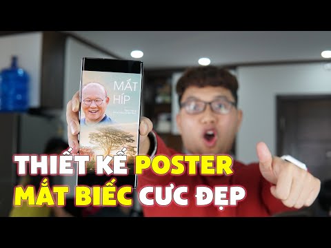 Video Thiết kế Poster Mắt Biếc siêu chất trên điện thoại - youtube