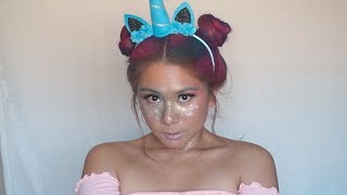 DIY Halloween Inspiration: Holographic Unicorn With @BeautyAndThePleats screenshot 5