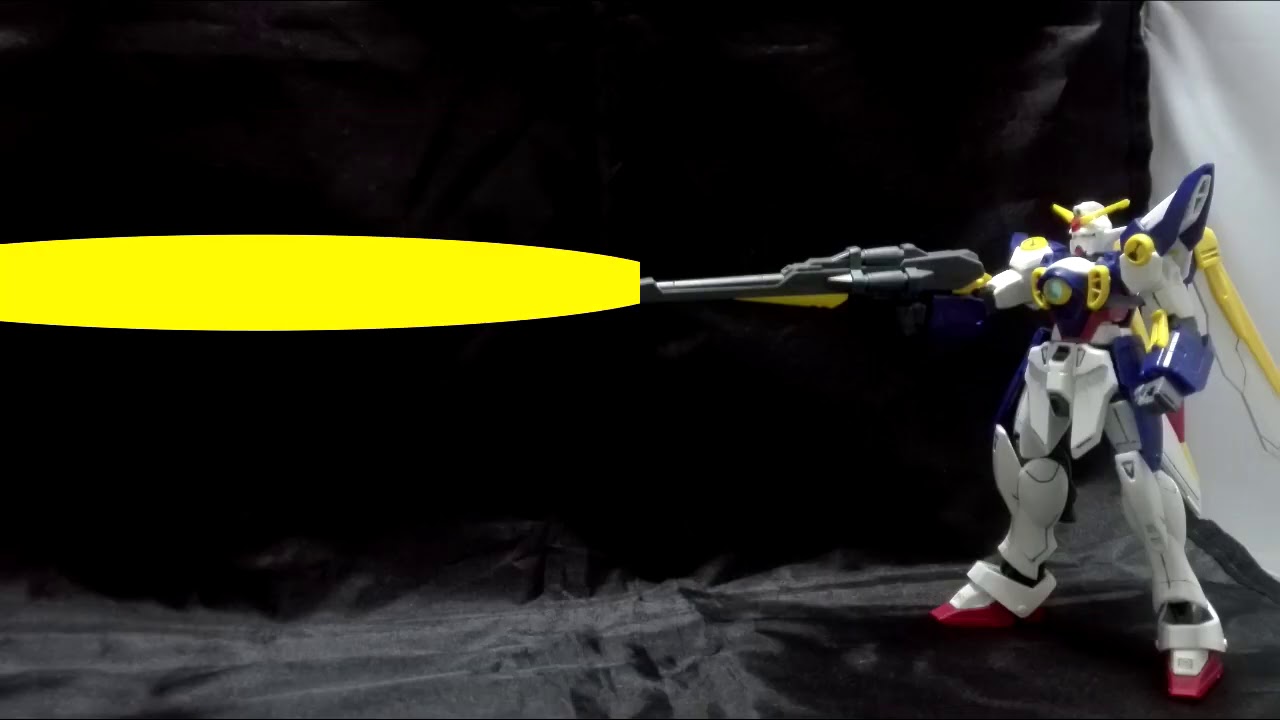 Buster Rifle Wing Gundam Buster Rifle test:Gundam stopmotion - YouTube