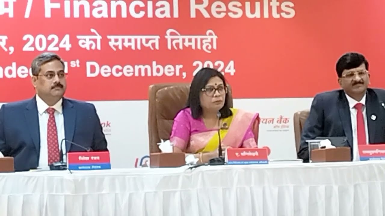 A. Manimekhalai l M D - Union Bank of India l Financial results 
