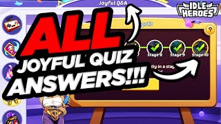 Idle Heroes - ALL Joyful Quiz Answers Here!!! screenshot 4