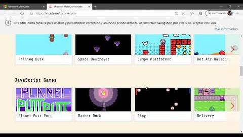 Acceso de MakeCode-Arcade en la Web