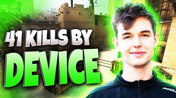 CS:GO - dev1ce 41 kills on Mirage (no OT) @ FACEIT