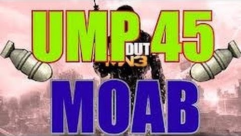 MW3: Ump45 Double MOAB Fail!