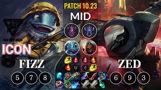 OMG icon Fizz vs Zed Mid - KR Patch 10.23