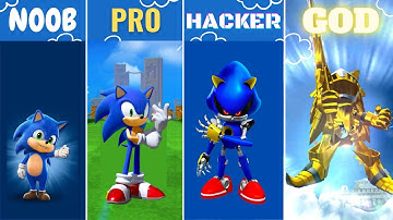 Funny Sonic | Sonic Dash | ios android mobile gameplay | NOOB vs PRO vs HACKER
