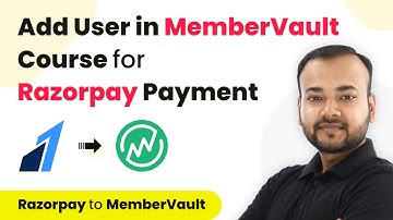 How to Add User in MemberVault Course for Razorpay Payment | Razorpay to MemberVault