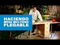 ¿Cómo hacer una mesa multiuso plegable?