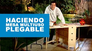 ¿Cómo hacer una mesa multiuso plegable?