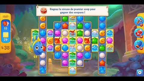 Fishdom level 1607 / niveau 1607