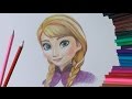 Уроки рисования. Как нарисовать АННУ из " Холодное сердце" how to draw Anna from Frozen | Art School