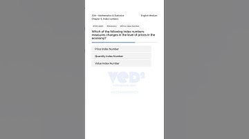 12th Math Statistics Price Index Number Explained