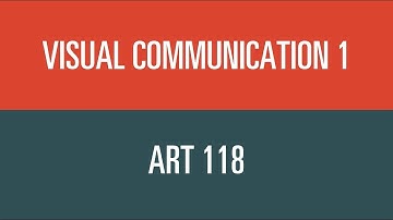 Visual Communication 1 Art 118 - Orange Coast College