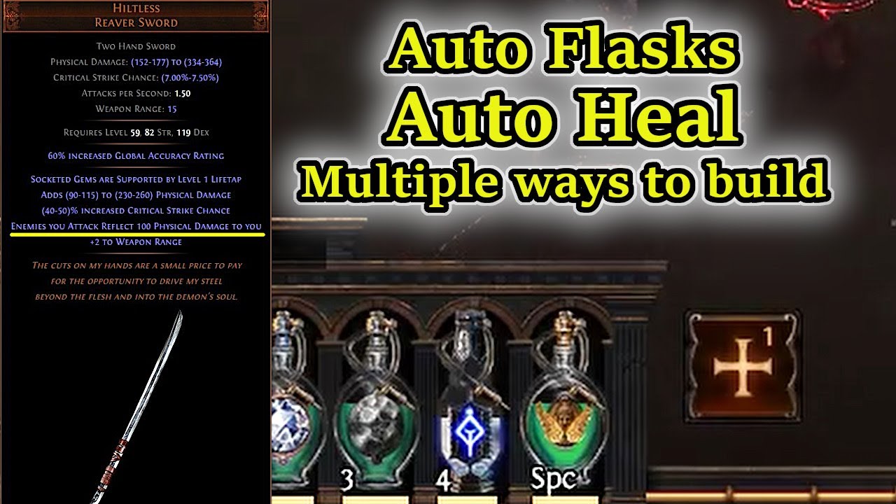 Budget Mageblood. Auto flasks, auto heal, auto Adrenaline Path of
