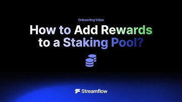 How to Add Rewards to a Staking Pool using Streamflow?