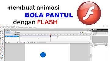 membuat animasi bola pantul dengan flash
