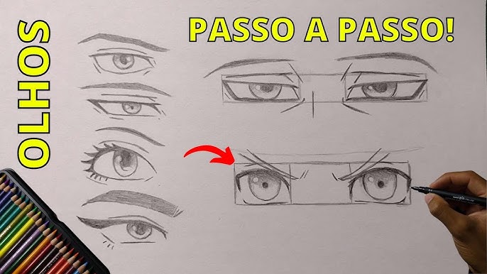 Como Desenhar Rosto De Anime PASSO A PASSO - FÁCIL - Parte 1/3 