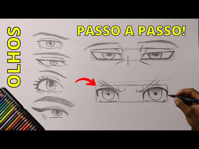 como desenhar o olho de anime feminino