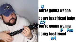 BEST FRIEND - REX ORANGE COUNTY | Ukulele Cover & Play Along