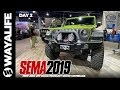 SEMA 2019 Jeep Gladiator Truck JL Wrangler Products Accessories DAY 2 EVO DECKED AEV