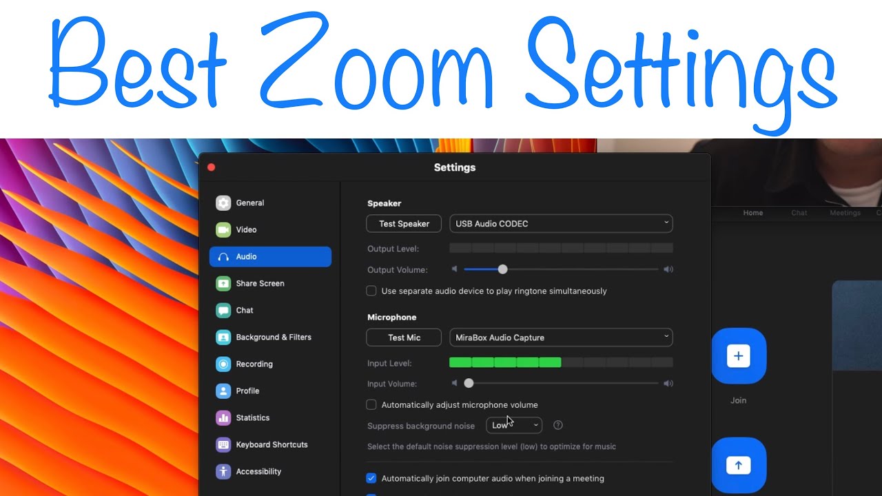 Settings for Improving Zoom Meeting Video Quality - YouTube