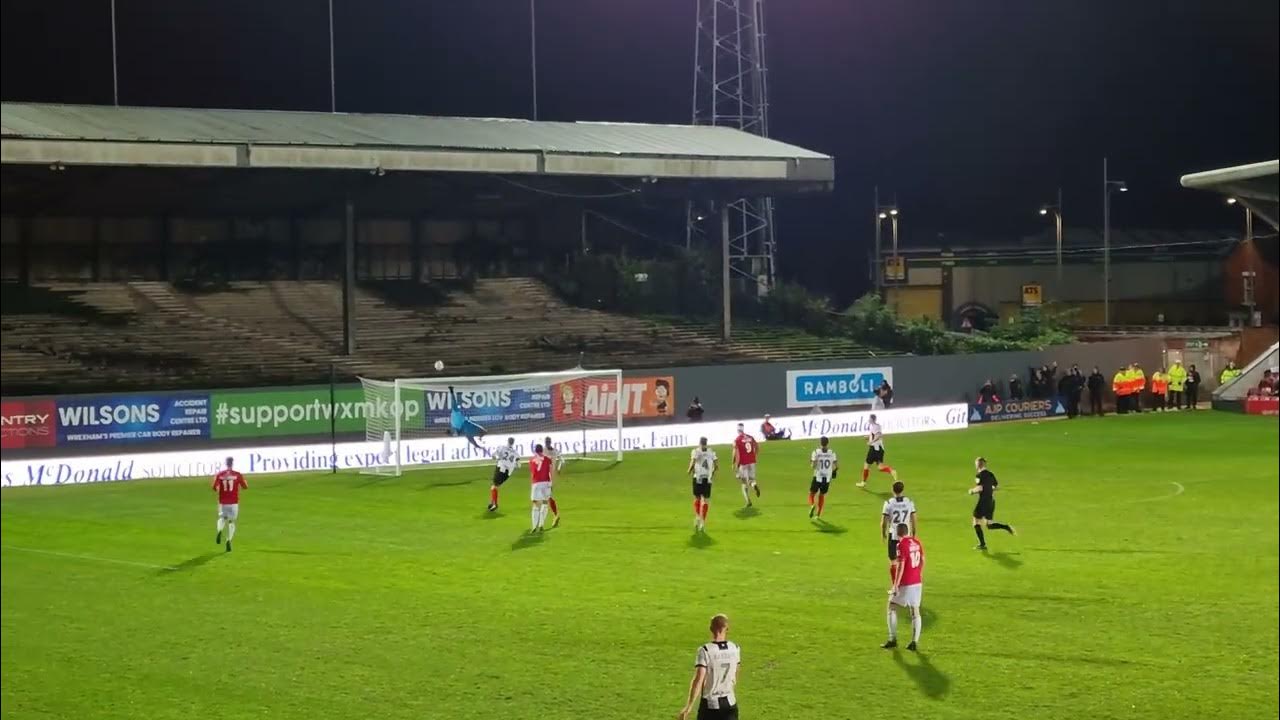 Jordan Davies born in Wales, in iron. Wrexham vs Maidenhead Town YouTube