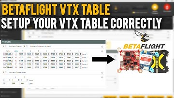 How To Add Correct Vtx Table In Betaflight