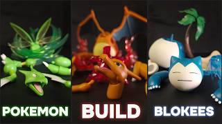 BUILD: Pokémon Blokees | Charizard, Snorlax, Scyther | Full Build Review (ASMR)