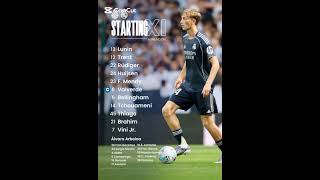 Oto wyjściowa 11 na mecz VS RCD Espanyol 🔥#football #realmadrid #laliga #espanyol #deanhuijsen