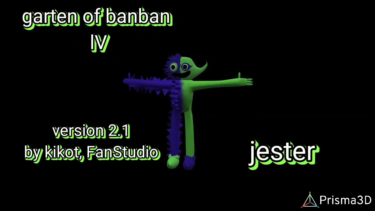 GARTEN OF BANBAN 4 - JESTER 3D Model in Cartoon 3DExport