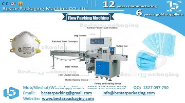 Automatic 3 Servo N95,FFP2,KN95 Medical mask packing flow Packaging Machine