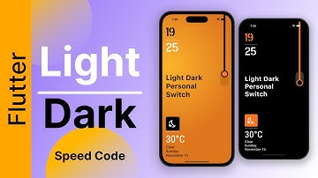 Light and Dark Themed App Flutter | Speed Code | #strengthcode #flutter #app