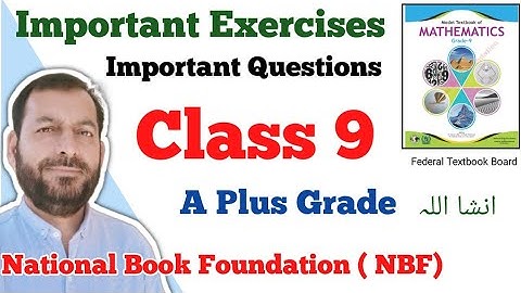 Class 9 NBF Maths important questions| NBF Maths important Exercises | Guess Paper class 9th