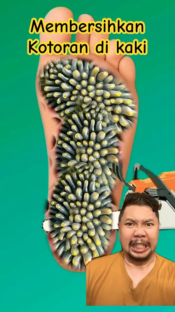 KOTORAN APA NEH DI KAKI!!?? #animation #satisfying #viralvideo #shortsviral #ytshorts
