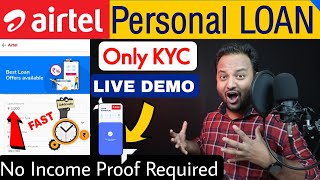 Airtel Lunched  ₹1,15000 Personal Loan | without Income Proof Loan LIVE Apply | Airtel Loan 2022