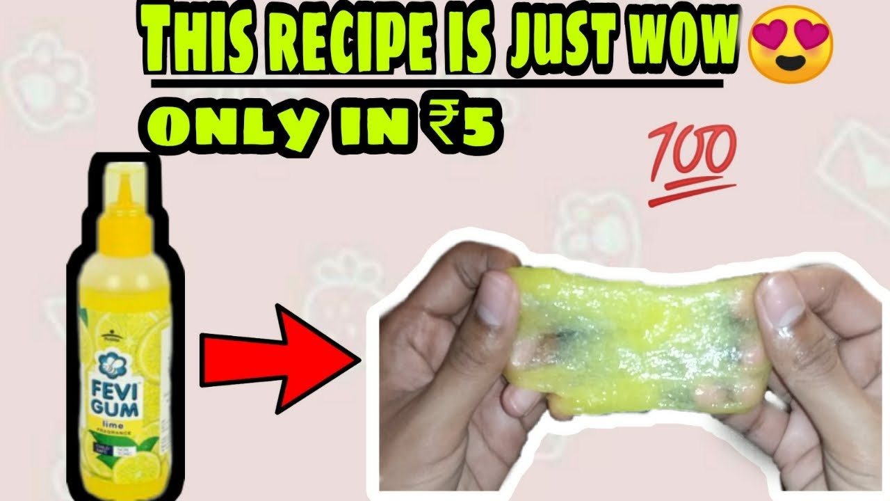 DIY WATER+FEVIGUM SLIME RECIPE | ONLY IN ₹5 TO MAKE AT HOME | HOW TO MAKE LONG LASTING SLIME AT HOME