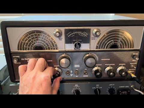 Hallicrafters SX 100 band scan - YouTube