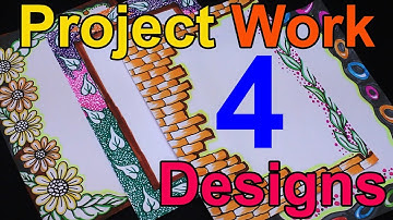Border Designs for School project | How To Decorate Project File |creative borders # My Creative Hub