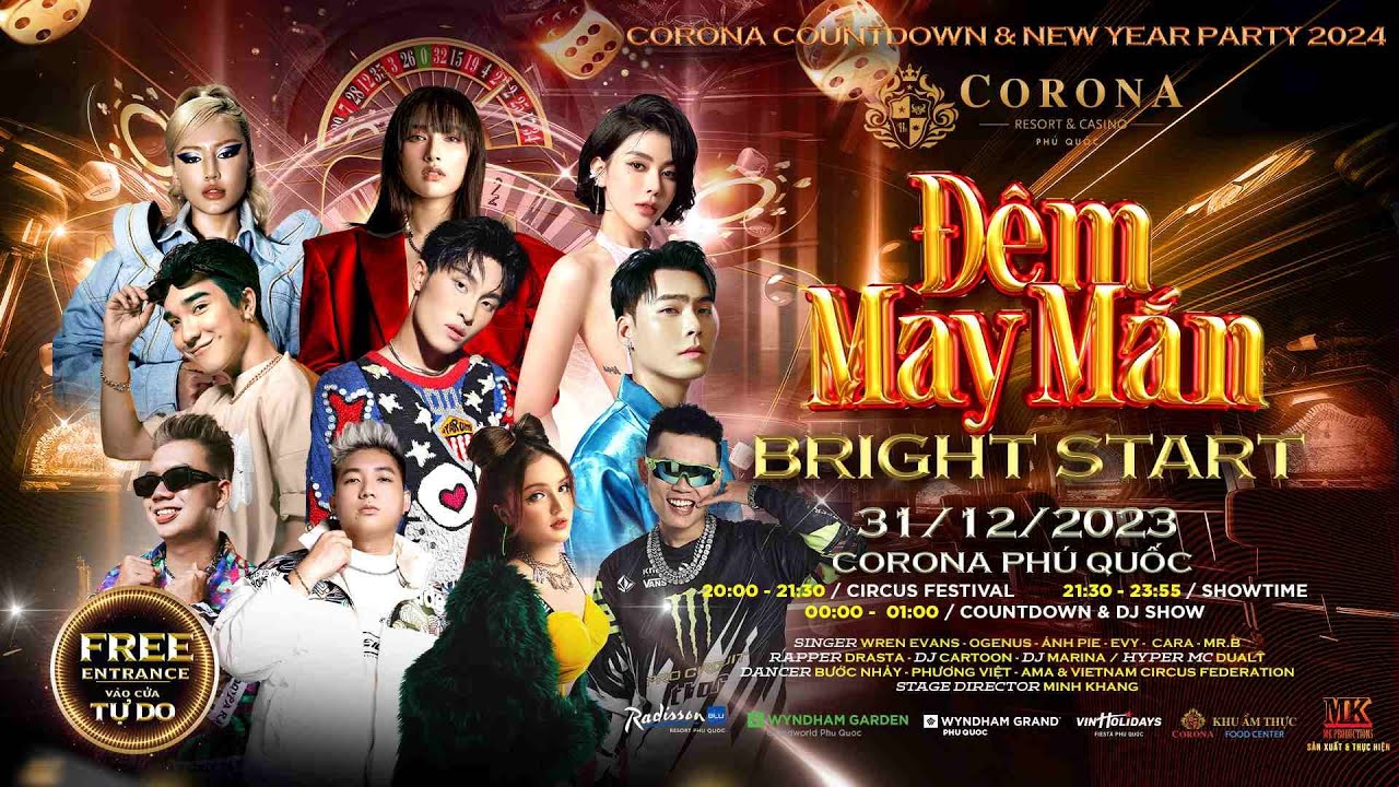 xoso66 game đổi thưởng qua ngân hàng🦂Đại lý ĐÊM MAY MẮN - CORONA CASINO I BRIGHT START I 31/12/2023