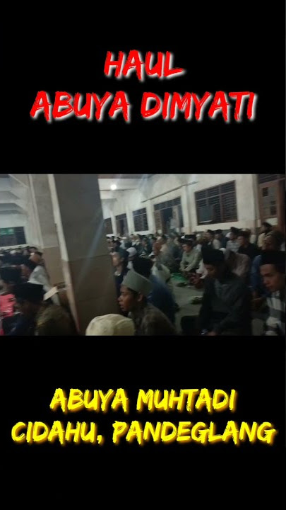 Haul Abuya Dimyati, Cidahu Pandeglang. PPKM