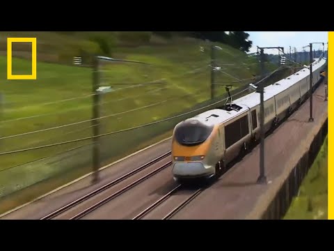 Vidéo: Trains à grande vitesse Eurostar entre le Royaume-Uni et l'Europe