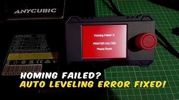 Auto Leveling Error Homing Failed X, Printer Halted – How to Fix (Anycubic Kobra 2 Neo)