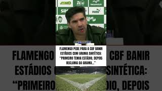ABEL “QUEM TEM ESTÁDIO ESCOLHE A GRAMA, PRIMEIRO TEM QUE TER ESTÁDIO” #palmeiras #futebol #flamengo