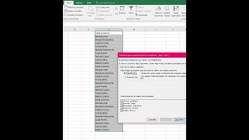 Excel: Separar texto en columnas